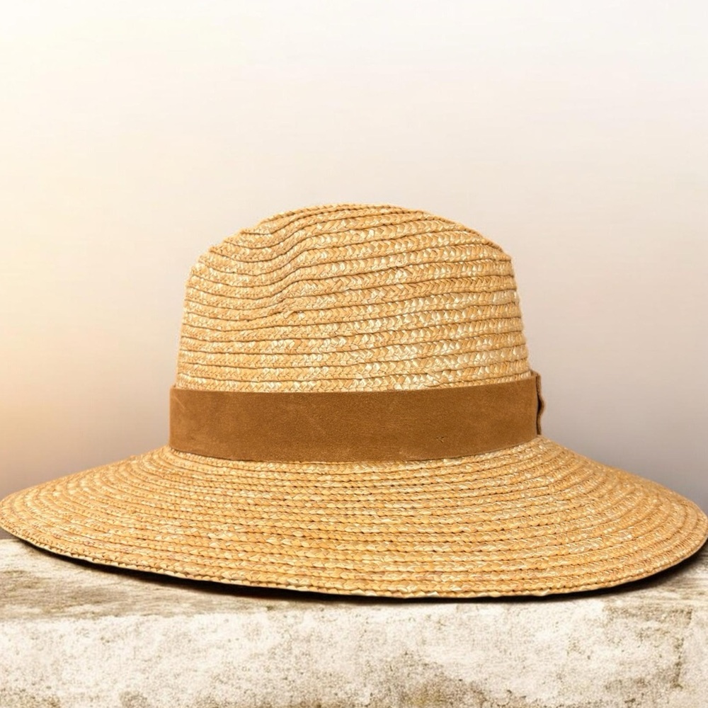 NWOT GIGI PIP Isla Straw Fedora Hat Women’s One Size - Picture 9 of 16